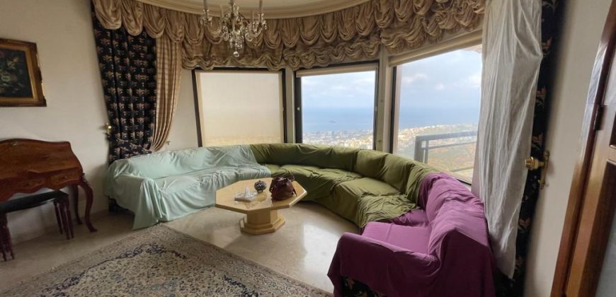 Furnished Apartment with Sea View for Rent in Rabieh