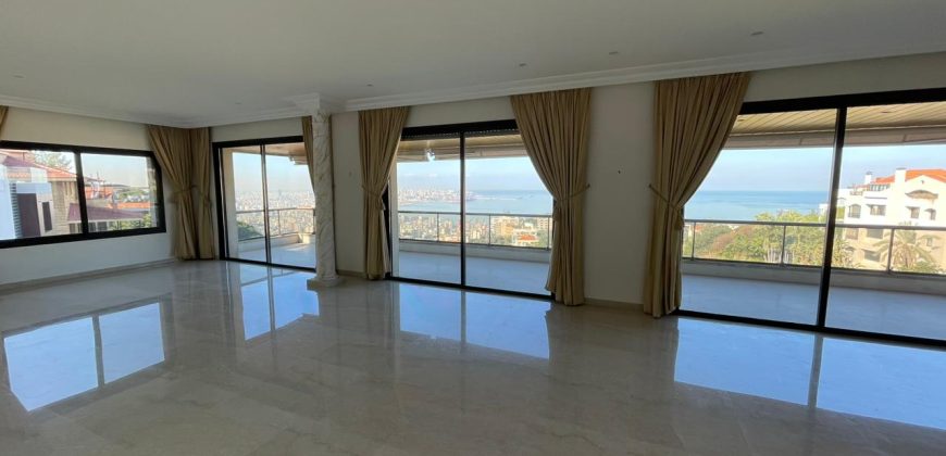 Sea view Apartment for Rent in Rabieh