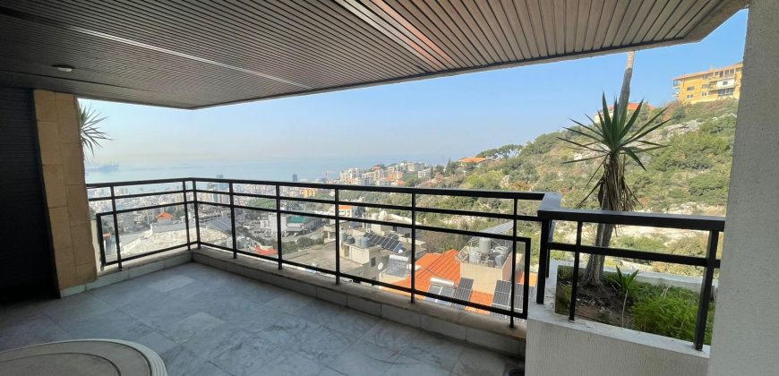 Furnished Sea View Duplex for Rent in Rabieh/Rabweh