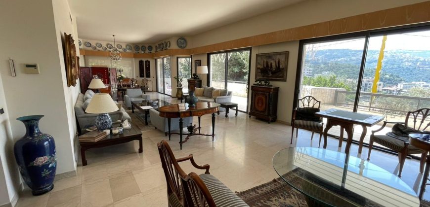 Spacious Apartment with Terrace for Sale in Rabieh