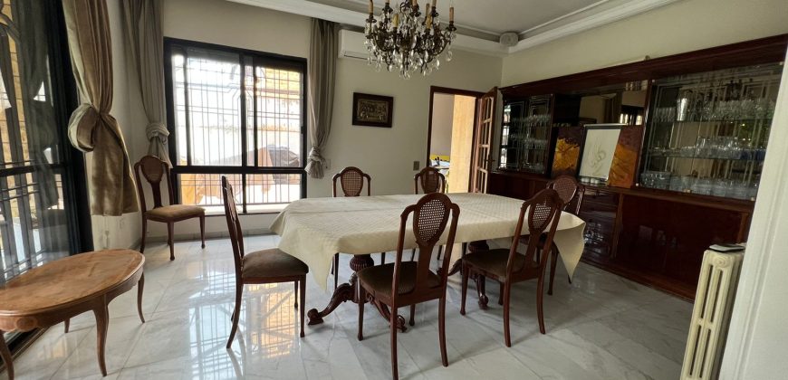 Spacious Apartment with Terrace for Rent in Rabieh